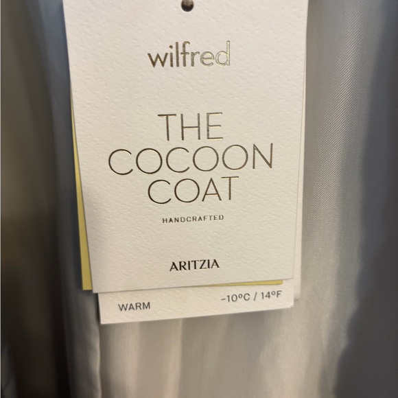 Aritzia Women's Gray Cocoon Wool Coat - Picture 2 of 6